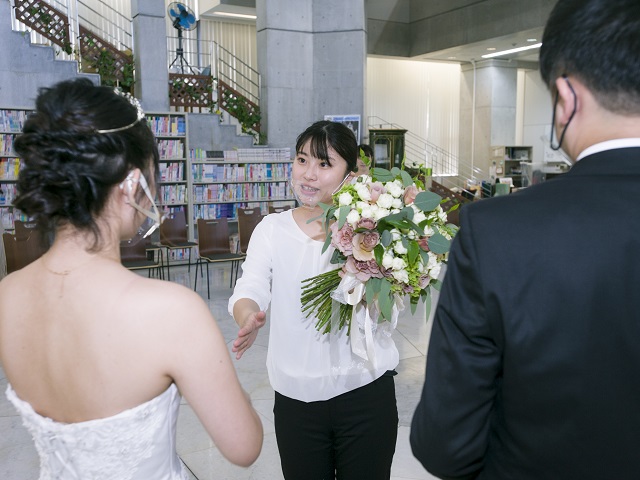 新郎新婦様に幸せな1日を過ごしていただくためにホスピタリティを学んでいます